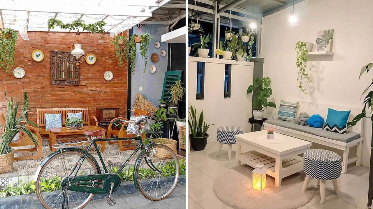 desain ruang tamu terbuka