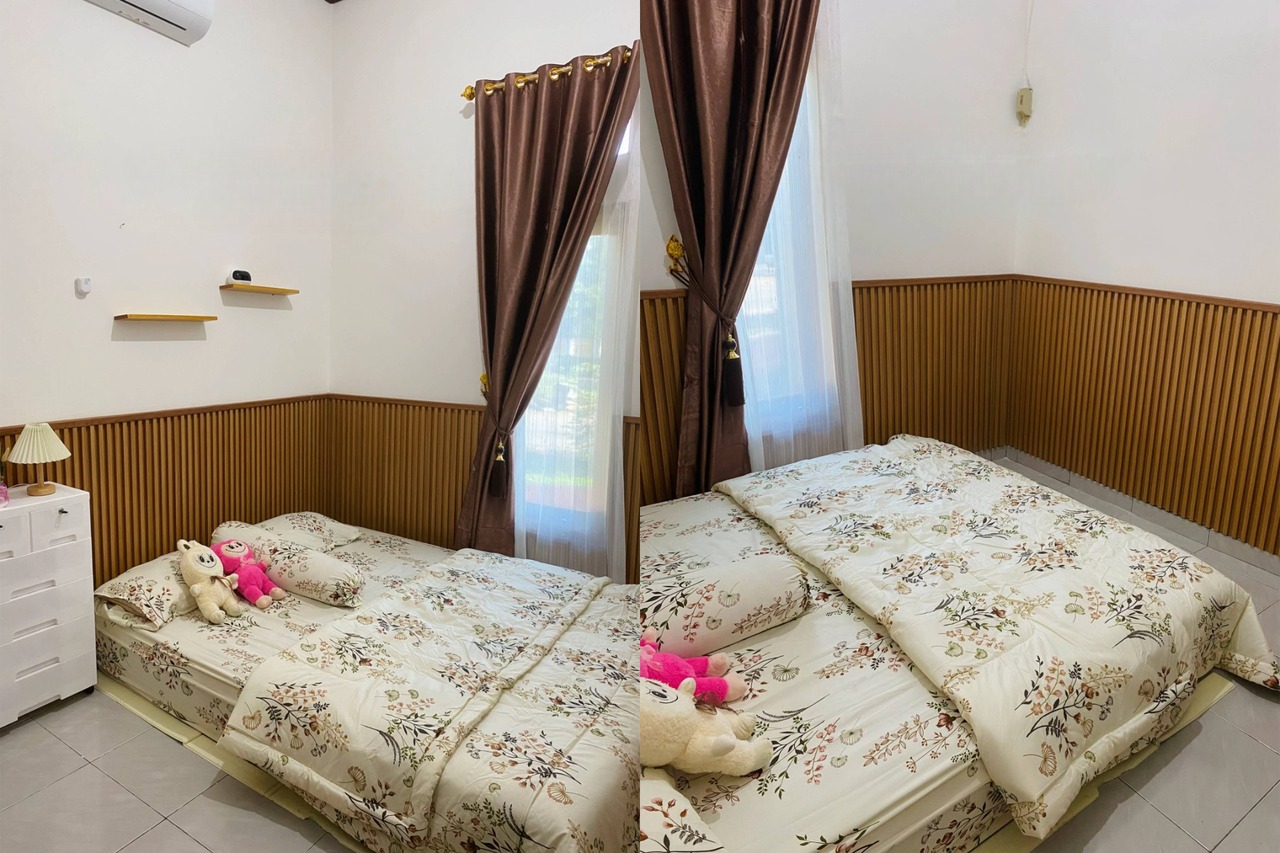Desain Kamar Tidur Utama Sederhana Nuansa Hangat
