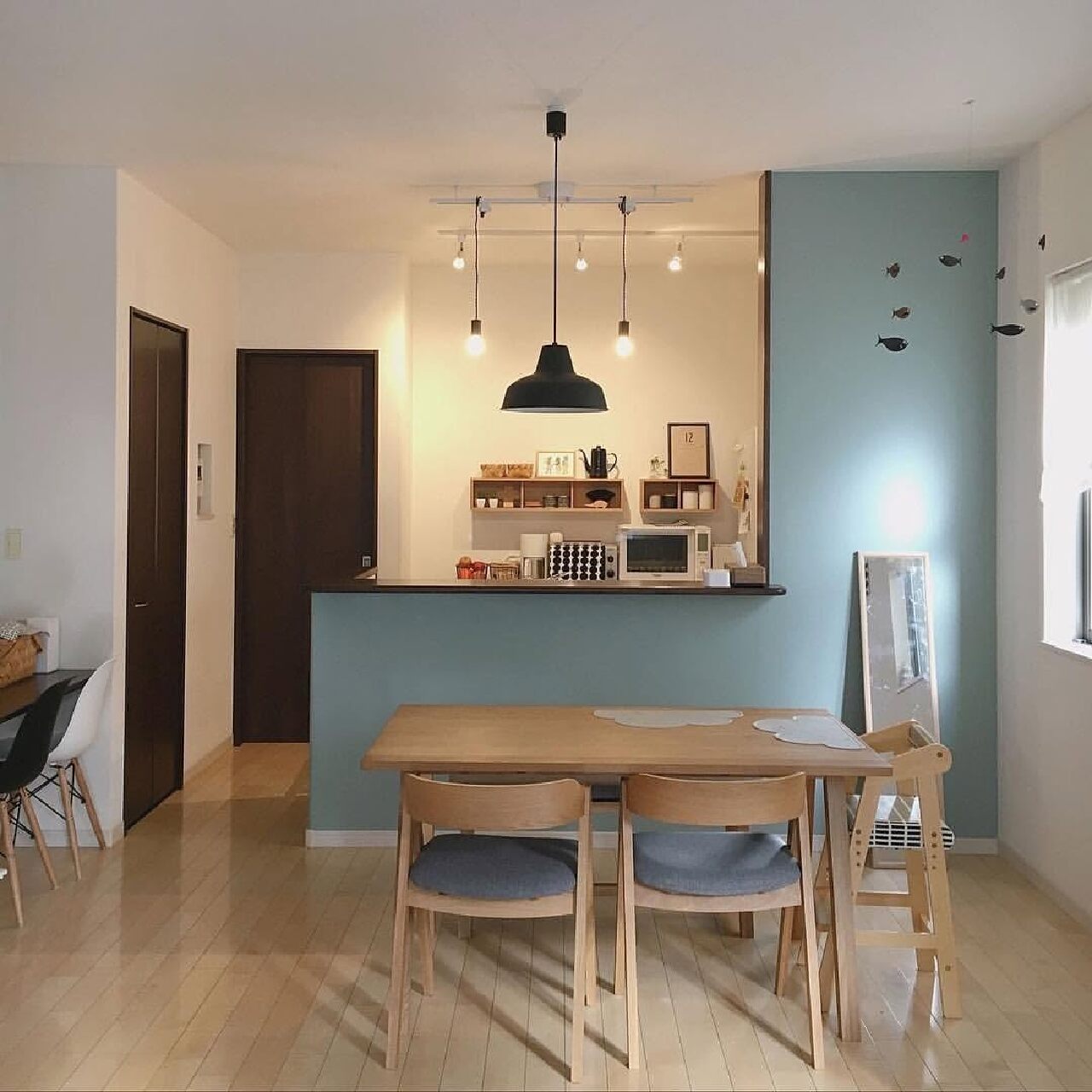 warna ruang makan dan dapur
