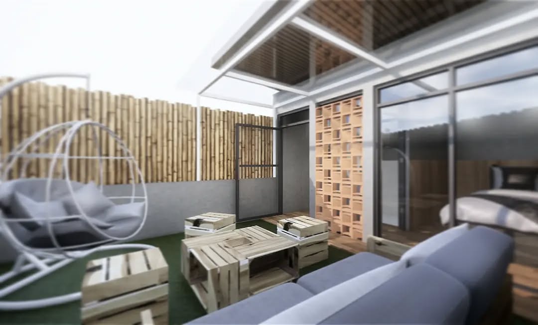 model pagar bambu kreatif