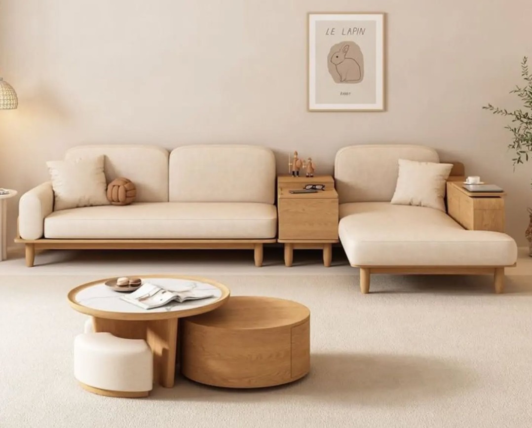 Kursi Ruang Tamu Minimalis Nuansa Krem