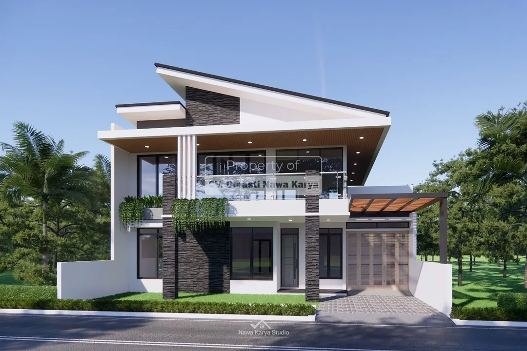 atap miring model atap rumah 2 lantai bagian depan atap miring model atap rumah 2 lantai bagian depan