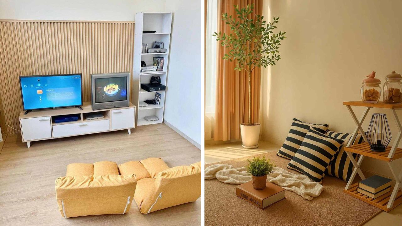 ruang tamu lesehan ala korea