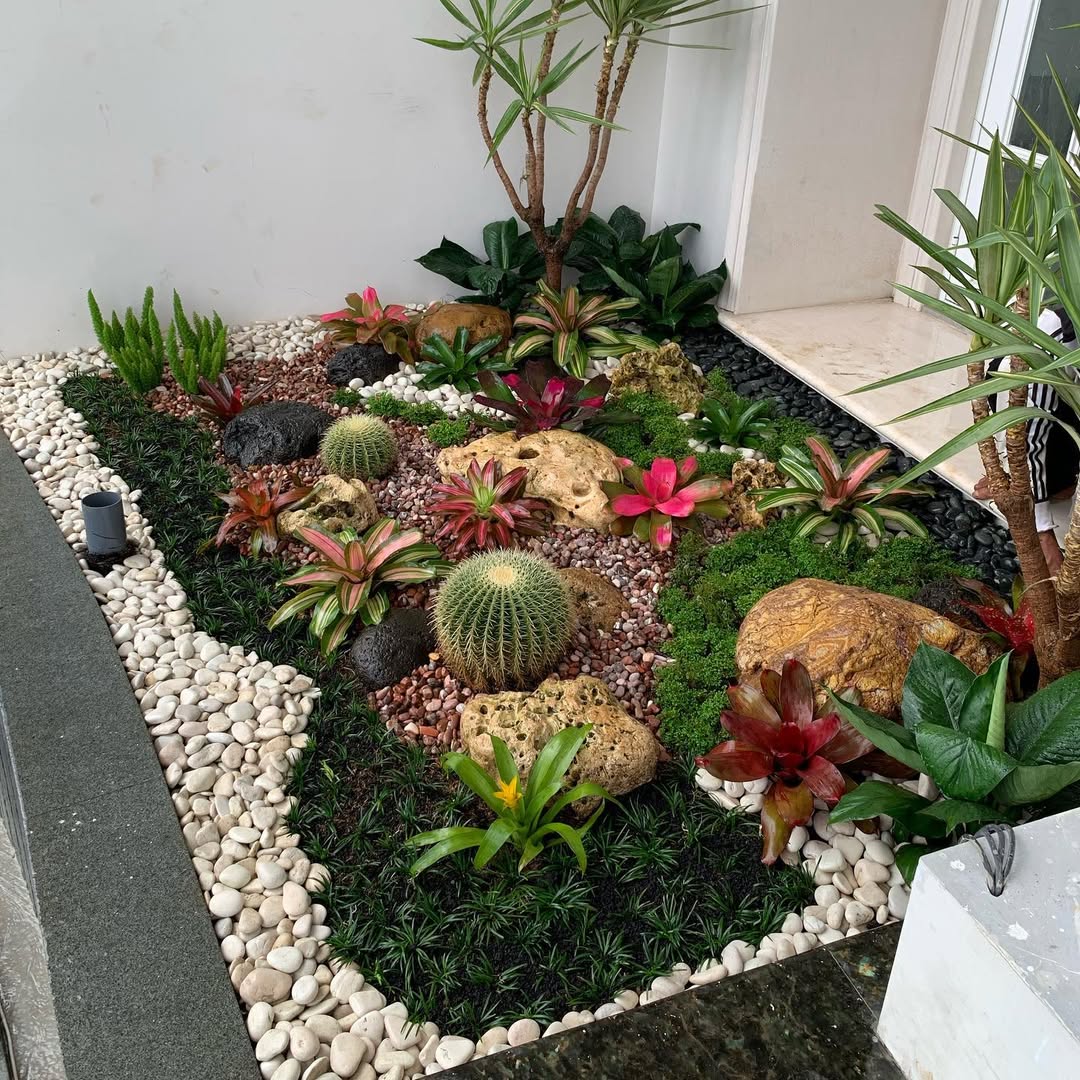 desain taman kering outdoor