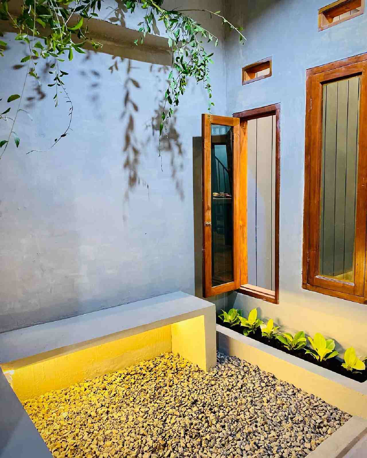 Desain Taman Industrial Batu Kerikil