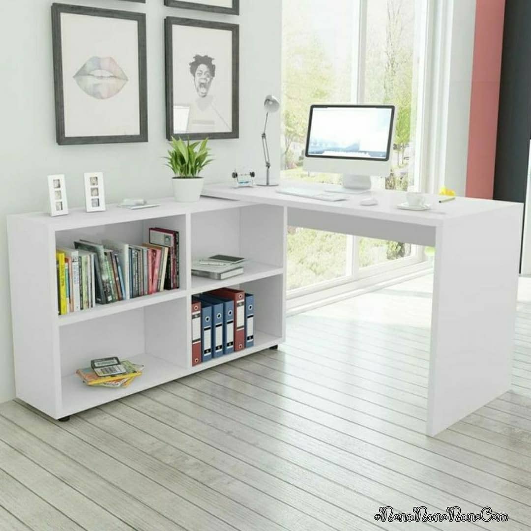 5. Desain Meja Belajar Bentuk Letter L