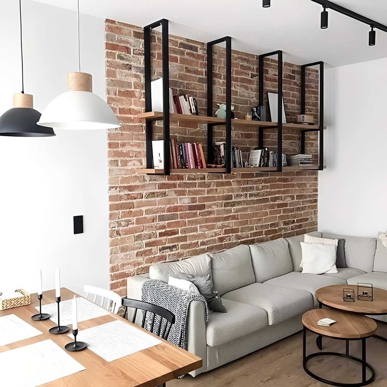 Ruang Tamu Industrial Modern