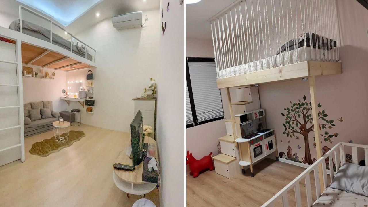 desain kamar loft bed