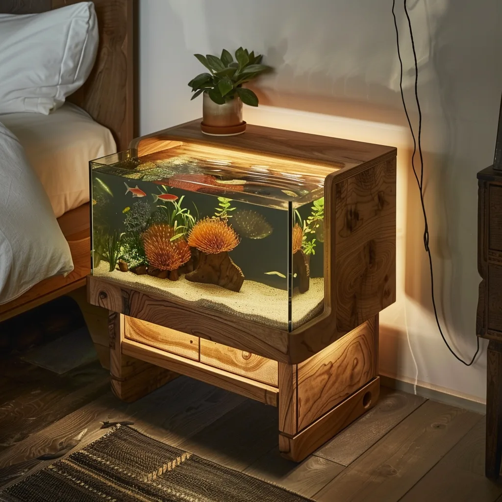 aquarium mini di kamar tidur