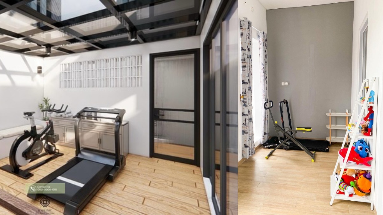 ruang gym di rumah minimalis