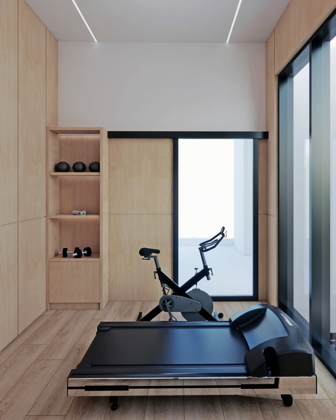 ruang gym di rumah minimalis