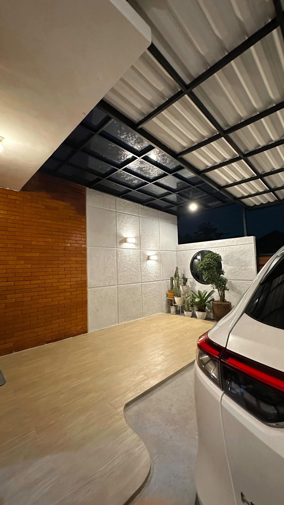 model pagar tembok samping rumah minimalis