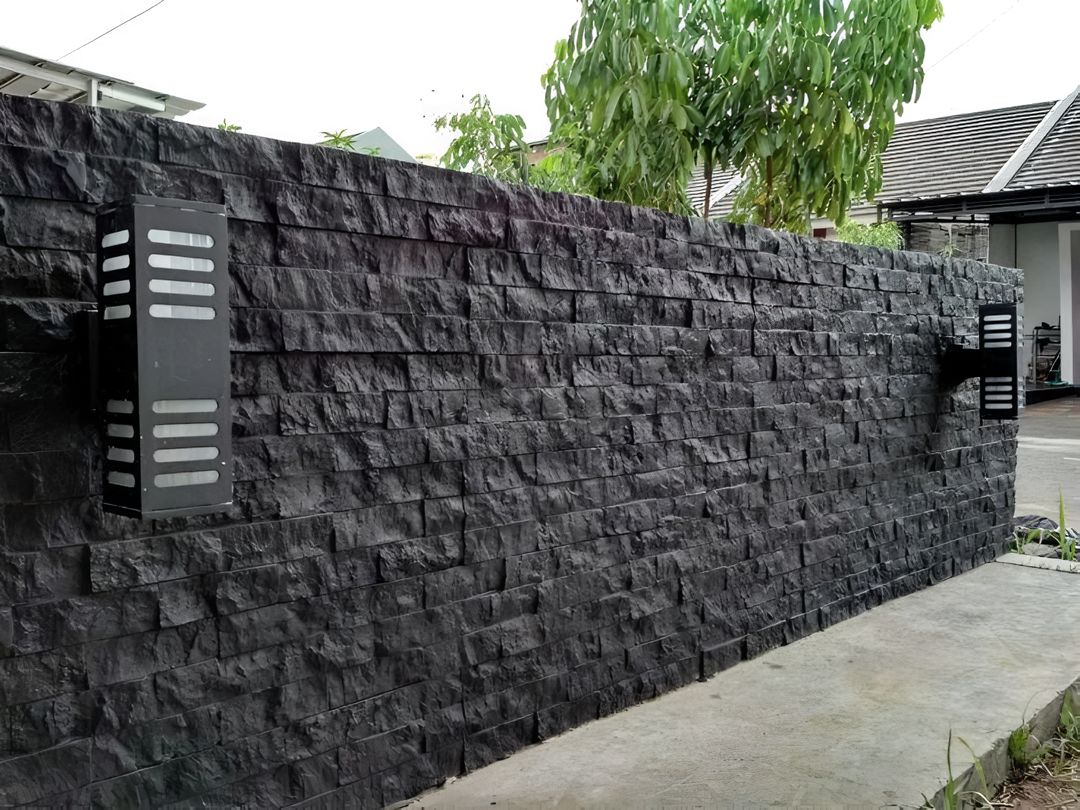 model pagar tembok samping rumah minimalis