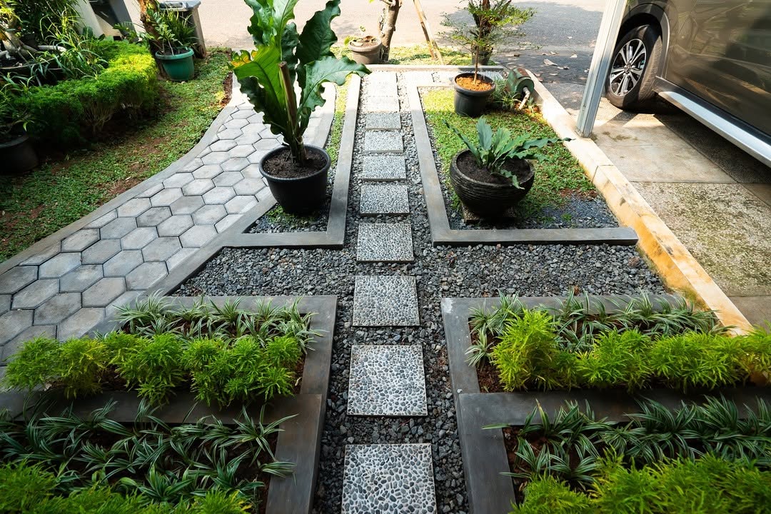 jalan setapak taman minimalis