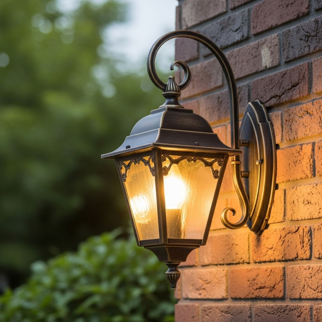 2. Lampu Taman Tembok Bergaya Klasik