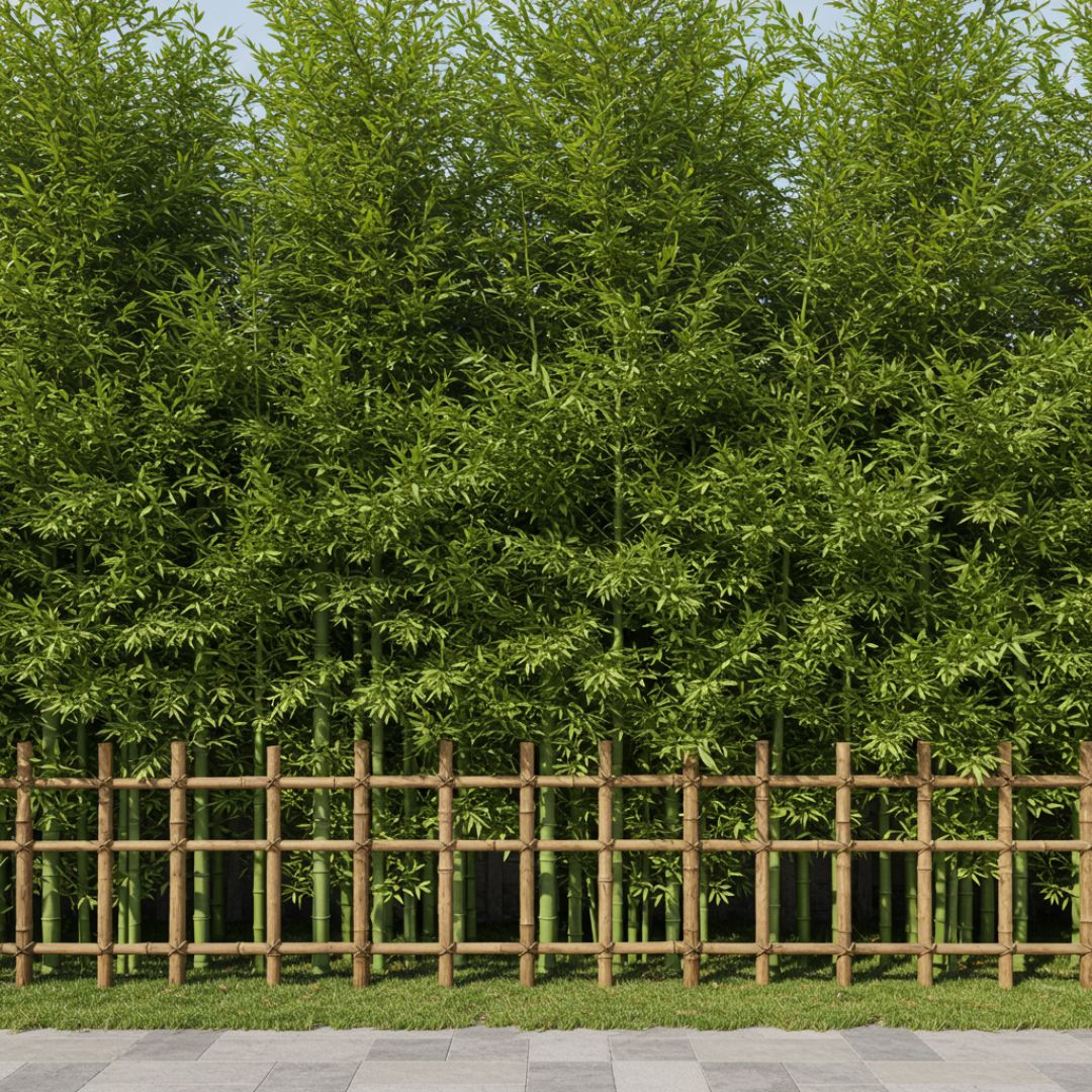 2. Pagar Tanaman Bambu Mini