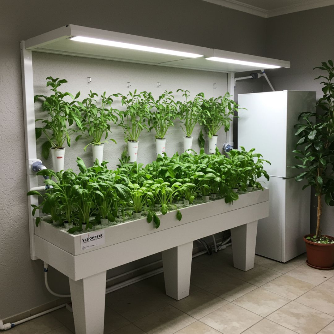 7. Desain Kebun Sayur Rumahan Konsep Hidroponik