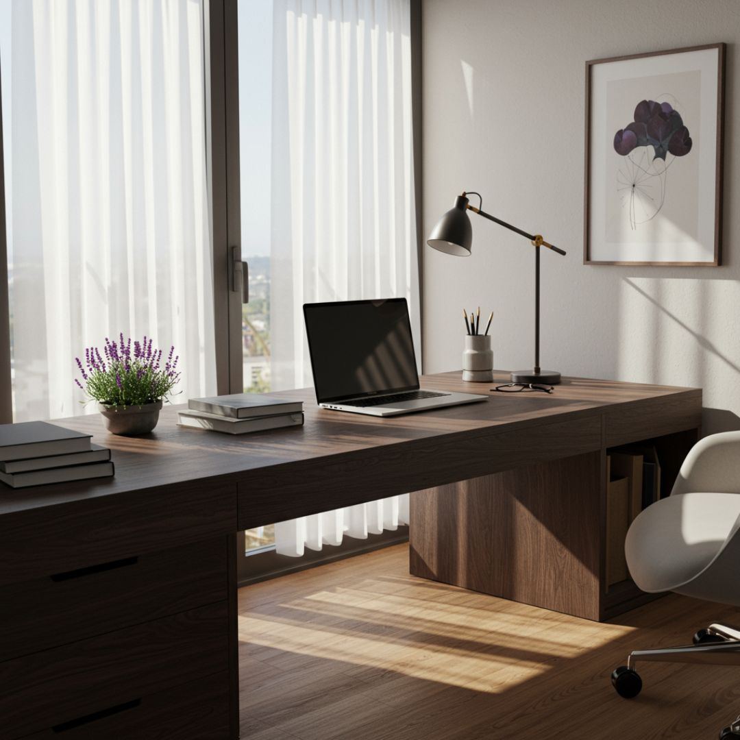 8. Tanaman Lavender di Ruang Kerja atau Sudut Baca