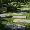 10 Contoh Batu Pijakan Taman untuk Percantik Rumah