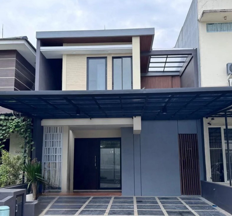 Desain Carport dan Teras dengan Kanopi