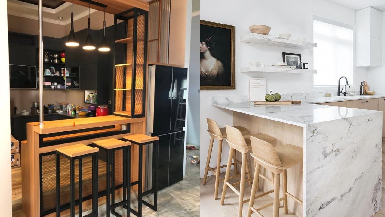 Desain dapur minimalis mini bar