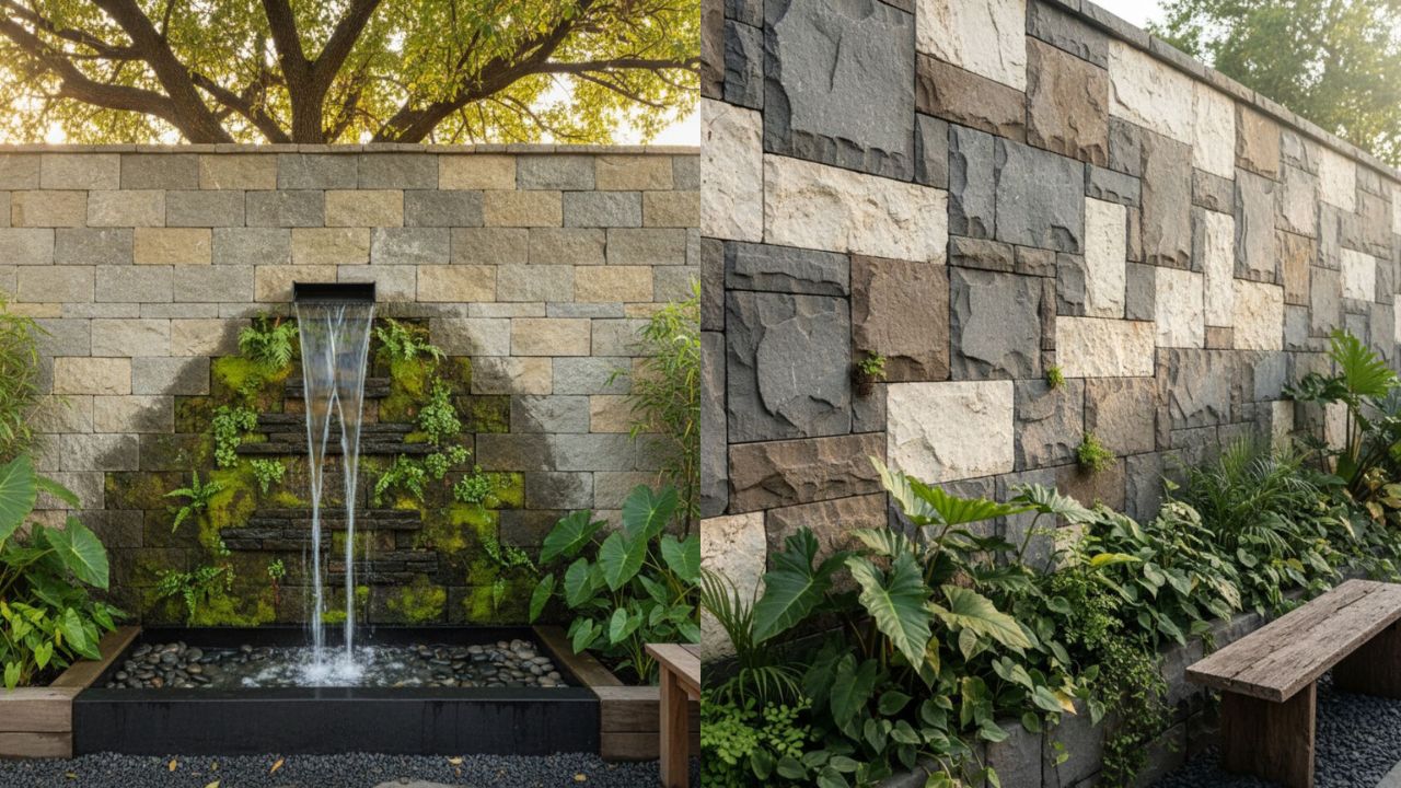 Desain dinding taman rumah