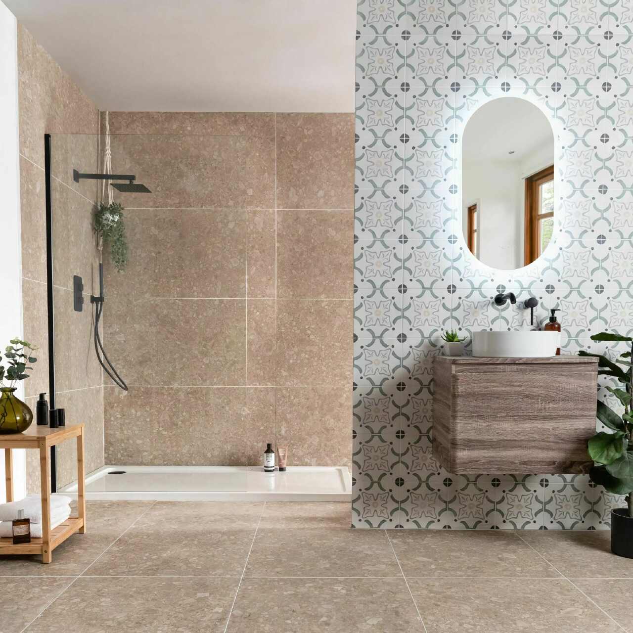 Keramik Motif Bunga Sederhana