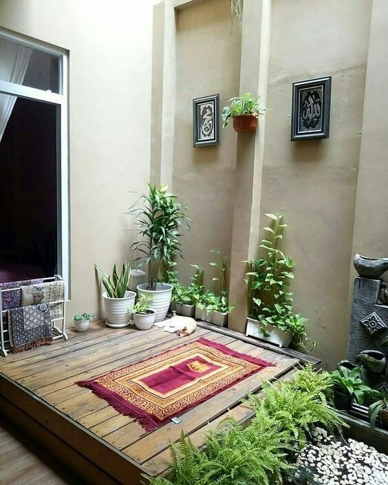 desain mushola di taman belakang