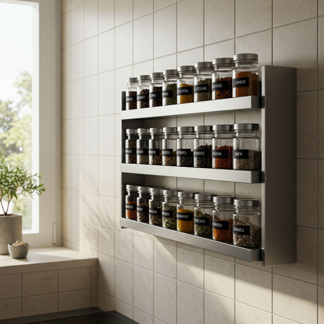 Rak Bumbu Dapur Dinding (Wall Mounted)