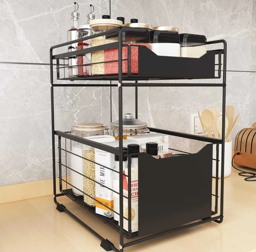 Rak Bumbu Dapur Geser Carbon Steel