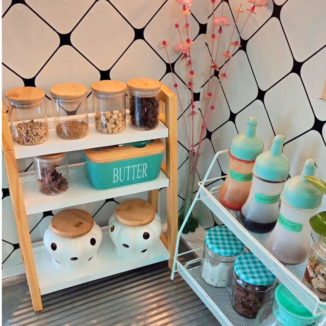 Rak Bumbu Dapur Minimalis untuk Disimpan di Counter Meja