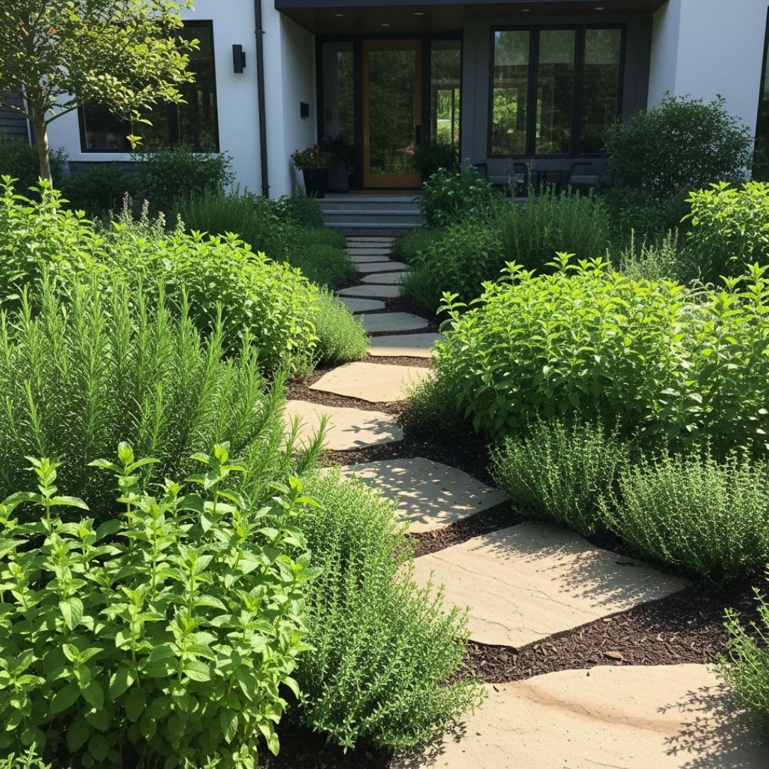 Rosemary di Taman Bertema Aromatik