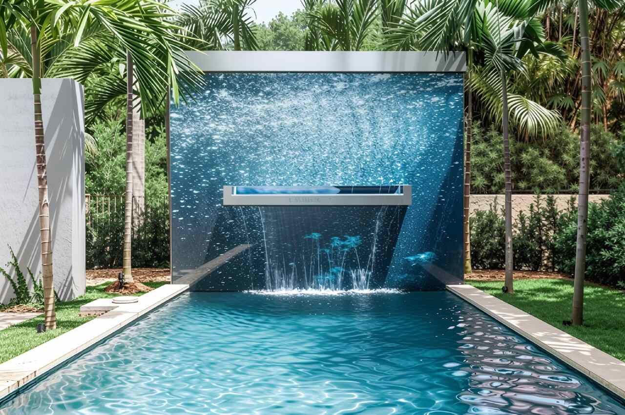Tembok Kolam Renang Modern