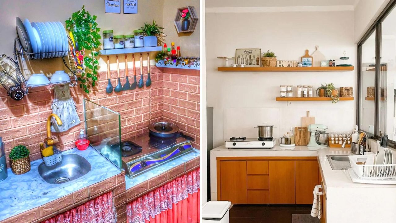 contoh desain tempat cuci piring dan kompor