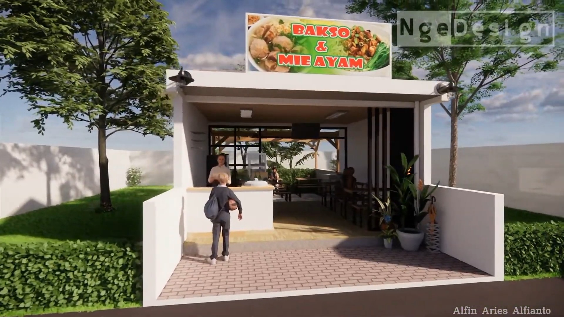 desain warung di perumahan