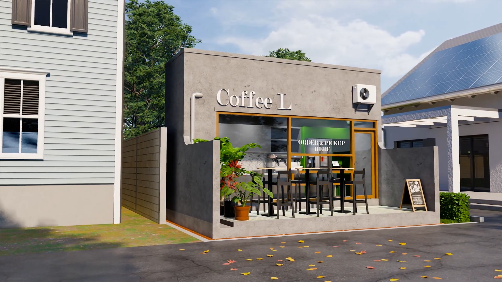 desain warung di perumahan