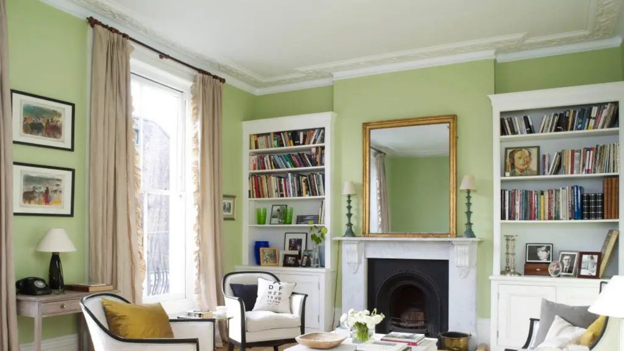 krem jadi warna gorden yang cocok untuk dinding hijau