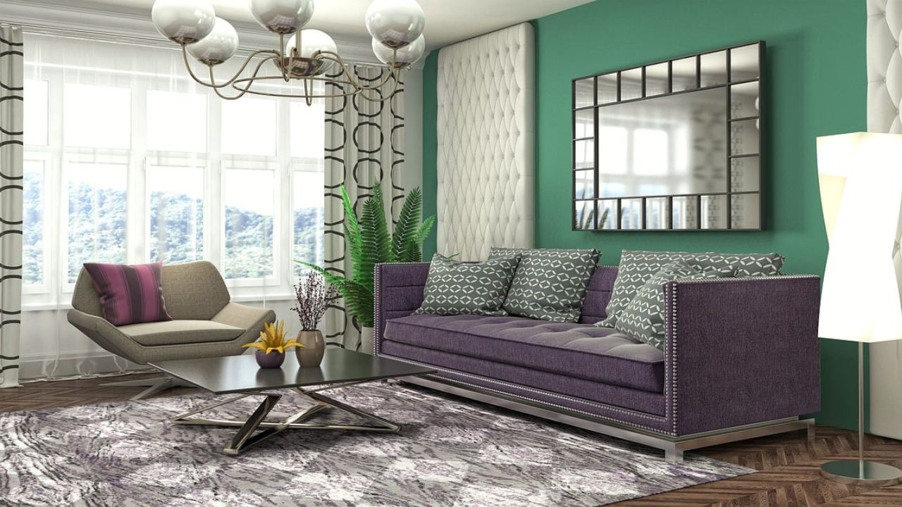 warna gorden yang cocok untuk dinding hijau