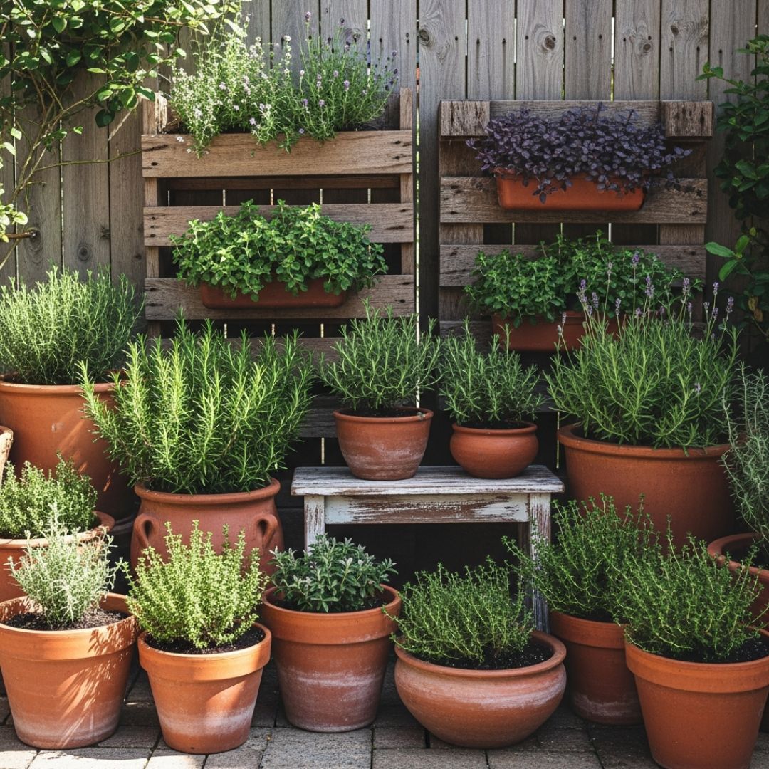 10. Kebun Mini Bernuansa Rustic