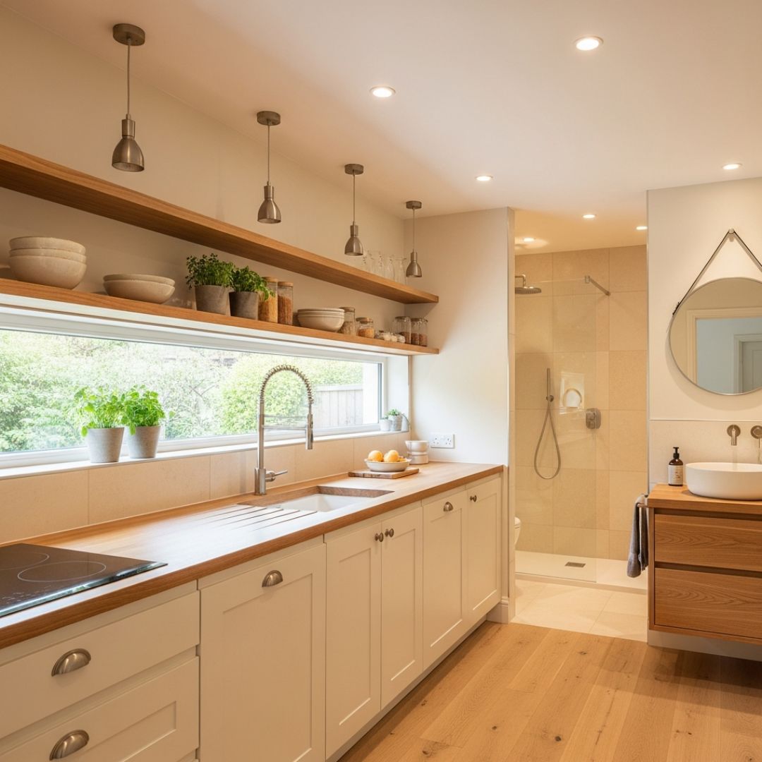 2. Desain Dapur dan Kamar Mandi dengan Ventilasi Terpadu