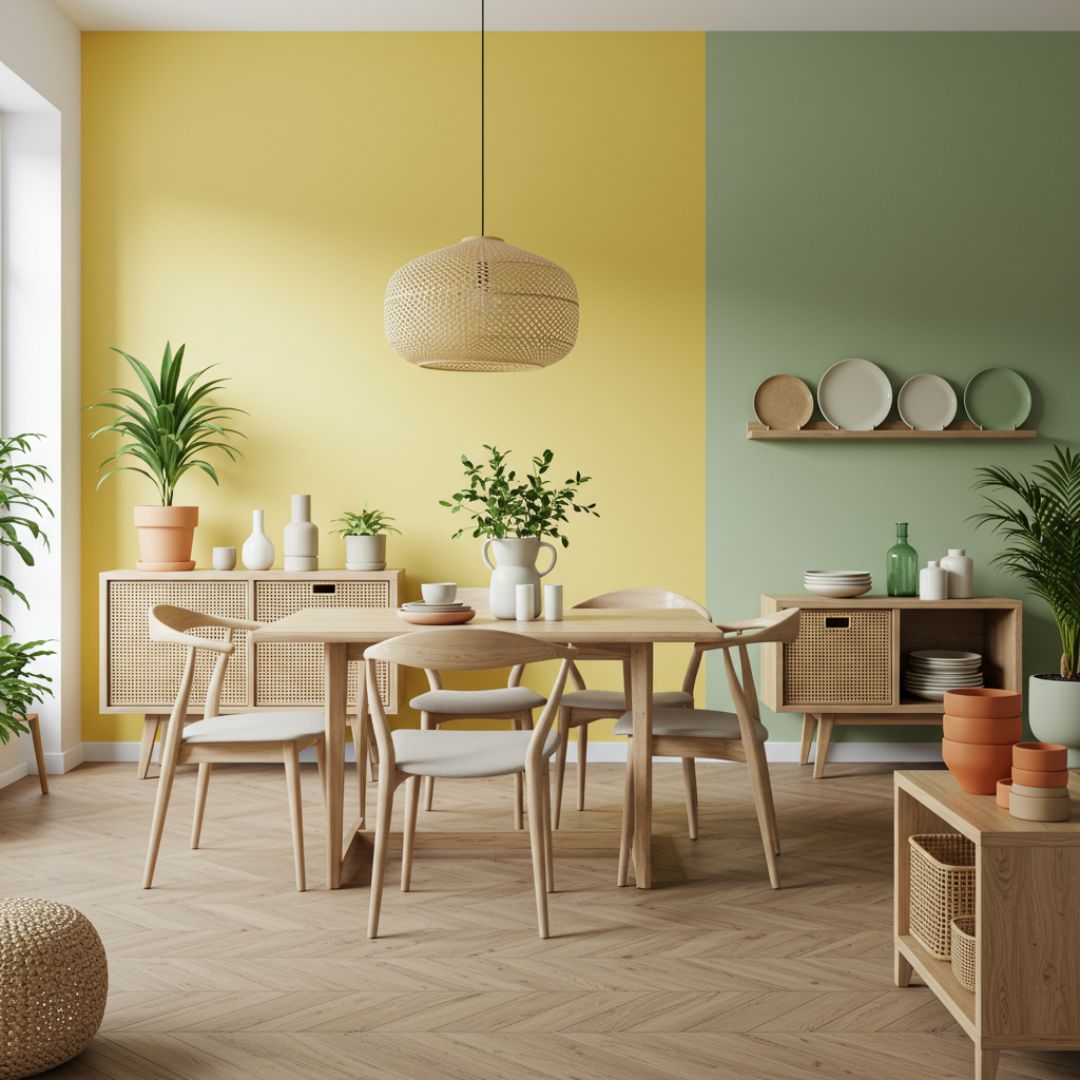 4. Kuning Lemon + Hijau Sage