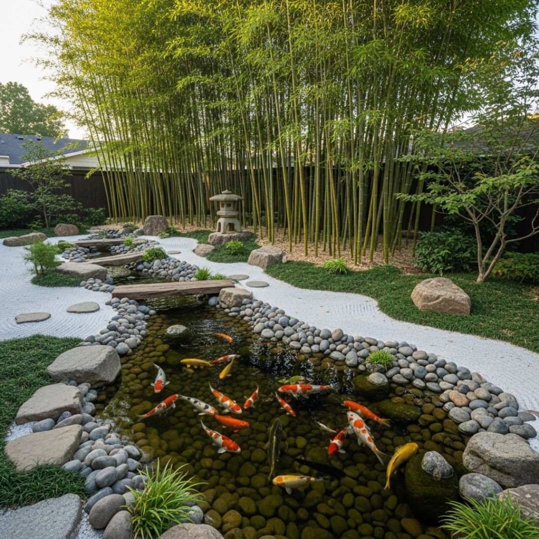 4. Taman Teduh Bernuansa Jepang