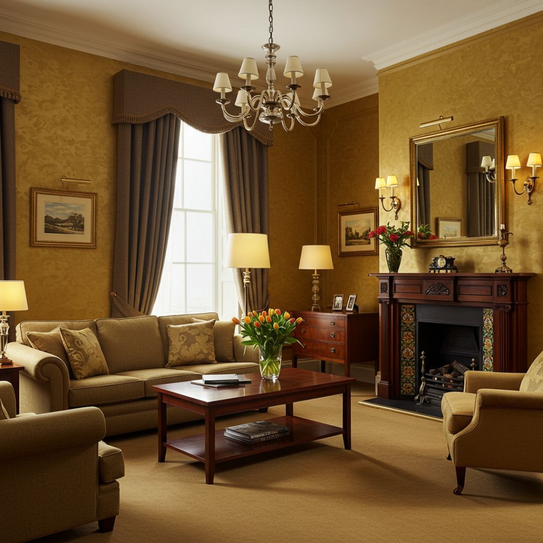 5. Kuning Emas + Cokelat Kopi