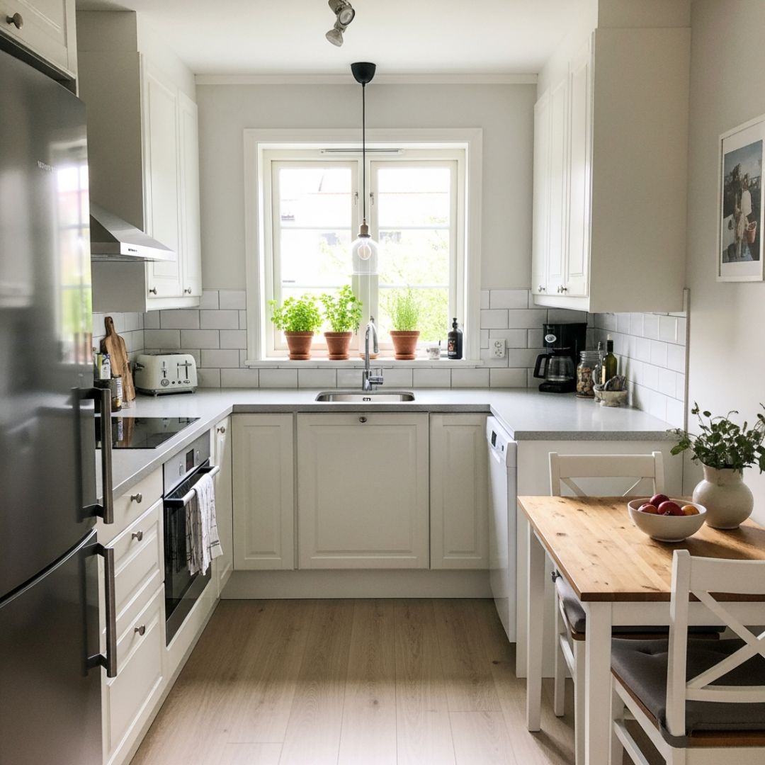 7. Dapur Sudut yang Efisien