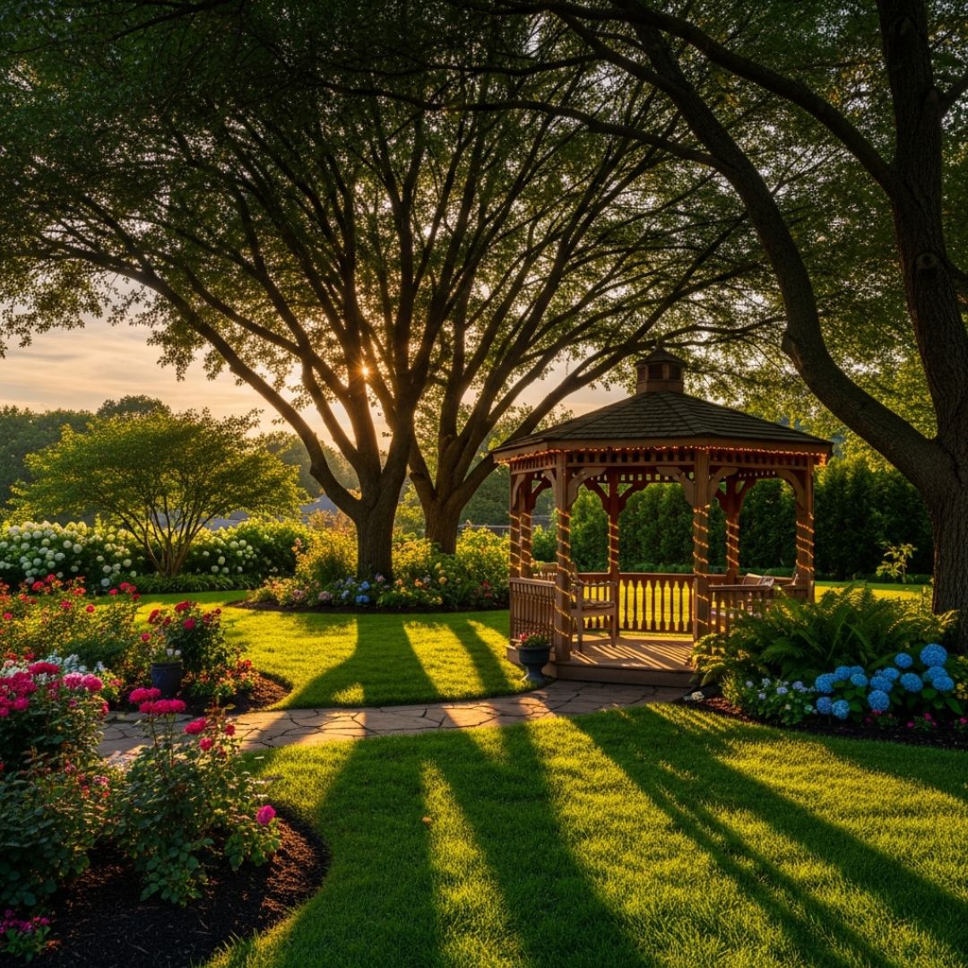 7. Taman Teduh dengan Gazebo