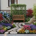 10 Contoh Desain Kebun Mini Depan Rumah yang Asri