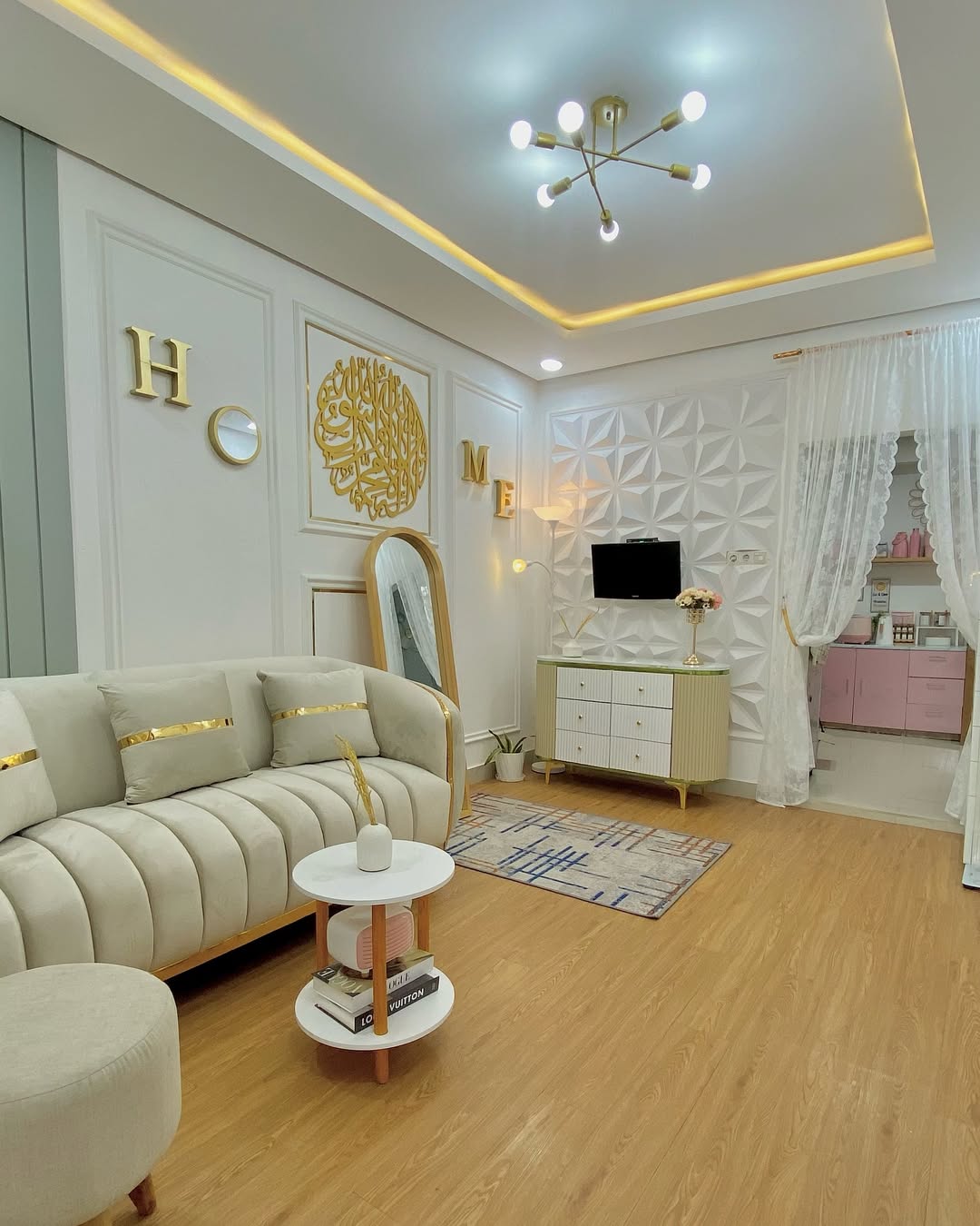 inspirasi ruang tamu estetik 