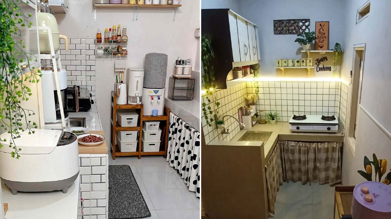 desain dapur 1x3 meter