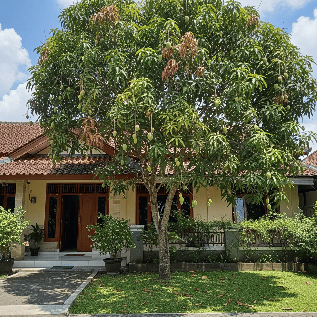 tanaman buah yang cocok di depan rumah, pohon mangga