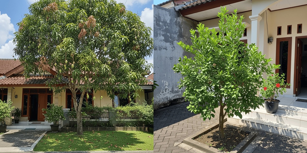 tanaman buah yang cocok di depan rumah